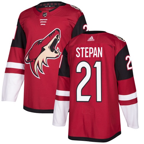 Adidas Men Arizona Coyotes 21 Derek Stepan Maroon Home Authentic Stitched NHL Jersey